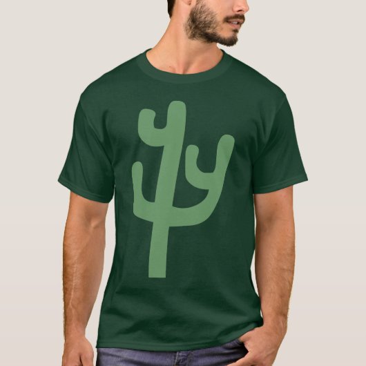 Cactus - Legergroen T-shirt (Voorkant)
