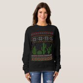Cactus Lelijke Kersttrui Zuidwest Cactussen Succ Trui (Voorkant volledig)