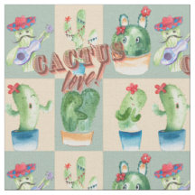 cactus liefde - waterverf, ontwerp met cactus en t
