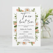 Cactus Lijst Taco 'over liefde Koppels Douche Kaart (Staand voorkant)