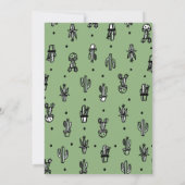 Cactus & Llama Baby Boy Shower Fiesta Invitation Kaart (Achterkant)