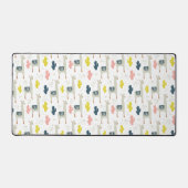Cactus & Llamas Pattern Bureaumat (Voorkant)