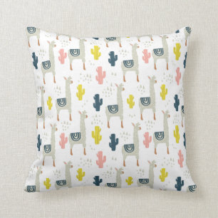 Cactus & Llamas Pattern Kussen