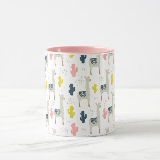 Cactus & Llamas Pattern Mok (Midden)