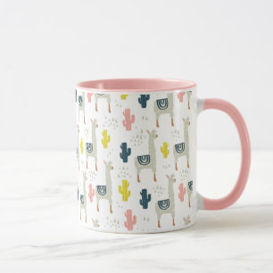 Cactus & Llamas Pattern Mok