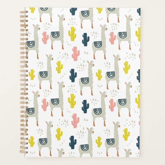 Cactus & Llamas Pattern Planner (Voorkant)