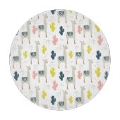 Cactus & Llamas Pattern Snijplank (Voorkant)