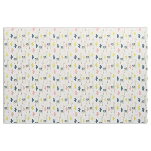 Cactus & Llamas Pattern Stof (Fat Quarter)
