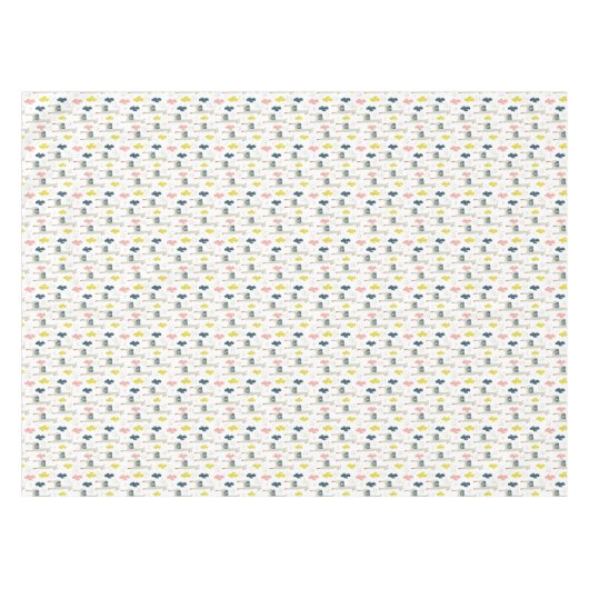 Cactus & Llamas Pattern Tafelkleed (Voorkant (Horizontaal))