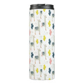 Cactus & Llamas Pattern Thermosbeker (Achterkant)