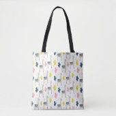 Cactus & Llamas Pattern Tote Bag (Voorkant)