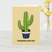 Cactus Love Card Kaart (Gele Bloem)