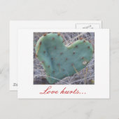 Cactus, Love doet pijn... Briefkaart (Voorkant / Achterkant)