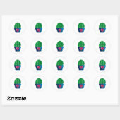 Cactus Love Ronde Sticker (Vel)