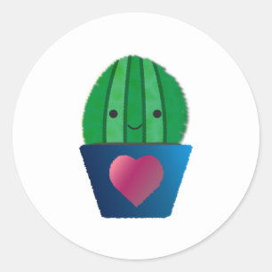 Cactus Love Ronde Sticker