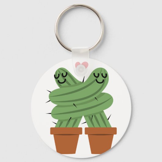 Cactus Love Sleutelhanger (Voorkant)