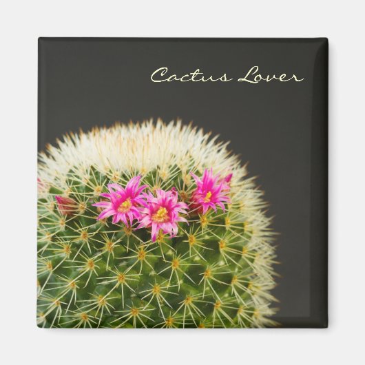Cactus Lover Bloemmagneet Magneet (Voorkant)