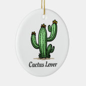 Cactus Lover Keramisch Ornament (Rechts)