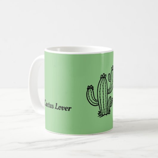 Cactus Lover Koffiemok (Voorkant links)