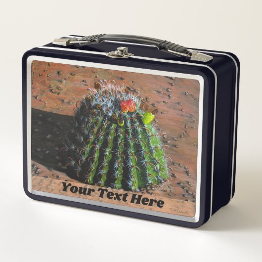 Cactus Lunch Box - Optionele personalisatie (Voorkant)