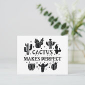 Cactus maakt Perfect Briefkaart (Staand voorkant)