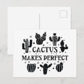 Cactus maakt Perfect Briefkaart (Voorkant / Achterkant)