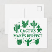 Cactus maakt Perfect Briefkaart (Voorkant / Achterkant)