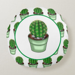 Cactus maakt Perfect Plant Pun Rond Kussen