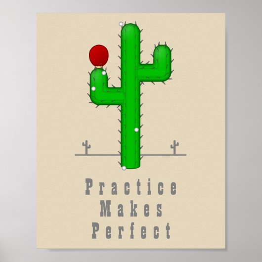 Cactus Maakt Perfect Poster (Voorkant)