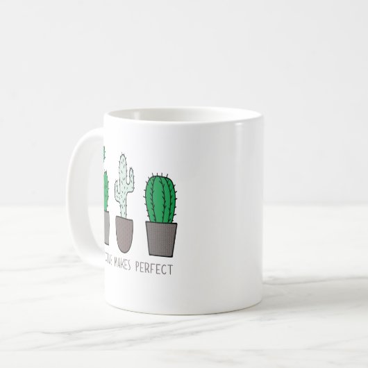 Cactus maakt Perfect Pun Koffiemok (Voorkant links)