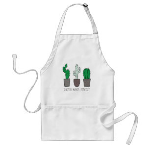 Cactus maakt Perfect Pun Standaard Schort