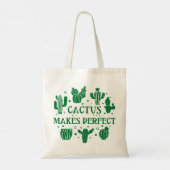 Cactus maakt perfect tote bag (Achterkant)