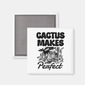 Cactus maakt perfecte discgolfavontuur  magneet (Voorkant / Achterkant)