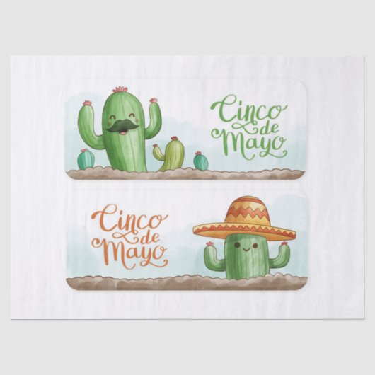 Cactus Mayo Tissuepapier (Voorkant)