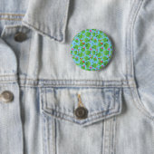 Cactus me Outside (blauw) - Button (In situ)