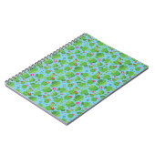 Cactus me Outside (blauw) - notebook Notitieboek (Linkerzijde)