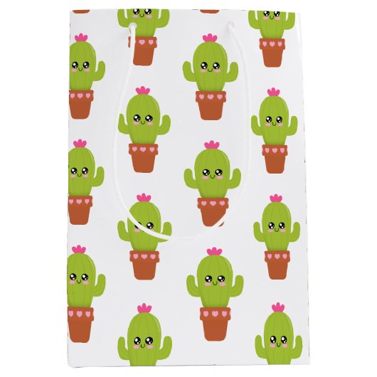 Cactus Medium Cadeauzakje (Voorkant)