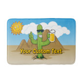 Cactus met Bier Badmat (Voorkant)