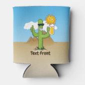 Cactus met bier blikjeskoeler (Voorkant)