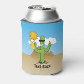 Cactus met bier blikjeskoeler (Blikje Achterkant)