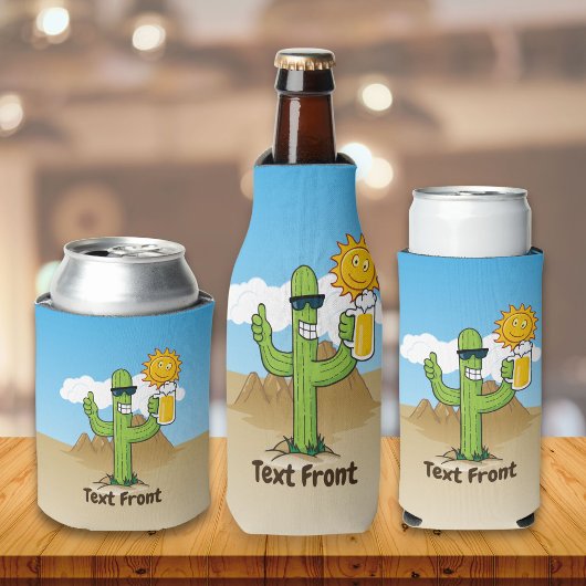 Cactus met Bier Blikjeskoeler