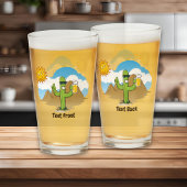 Cactus met Bier Glas