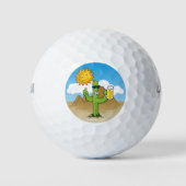 Cactus met bier golfballen (Voorkant)