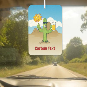Cactus met Bier Luchtverfrisser