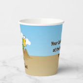 Cactus met bier papieren bekers (Links)