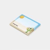Cactus met bier post-it® notes (Schuin)