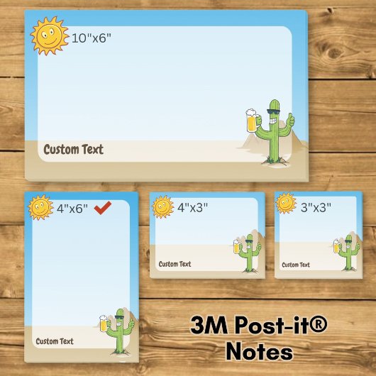 Cactus met Bier Post-it® Notes