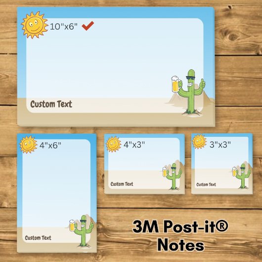 Cactus met Bier Post-it® Notes