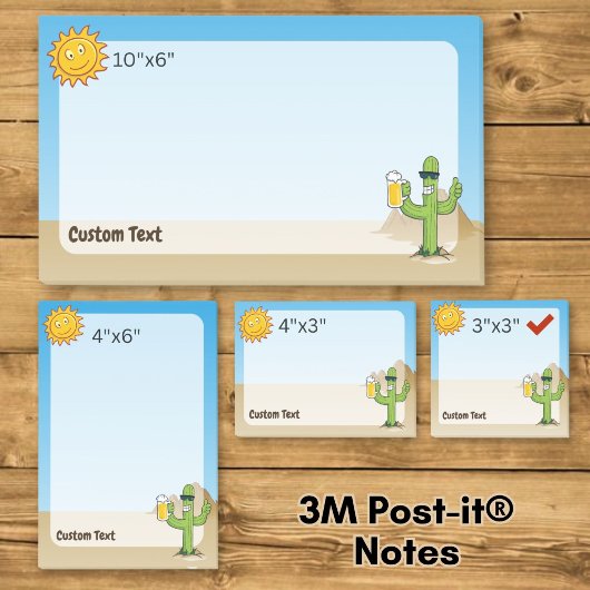 Cactus met Bier Post-it® Notes