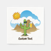 Cactus met bier servet (Voorkant)